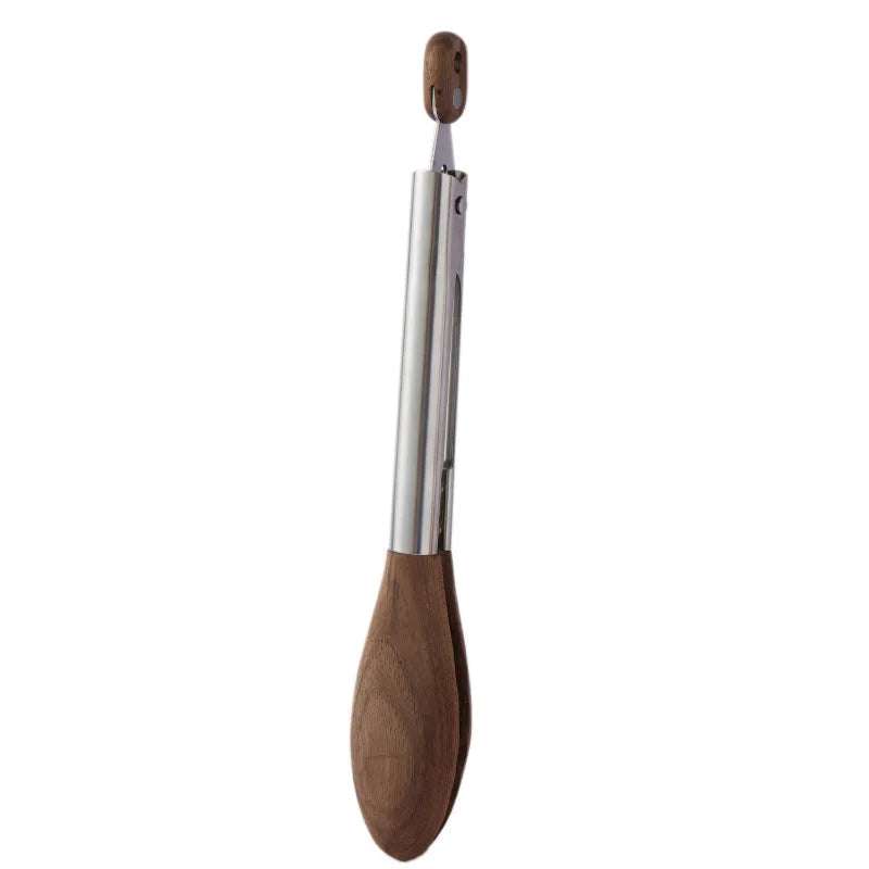 Edelstahl & Real Wood Küche Tongs