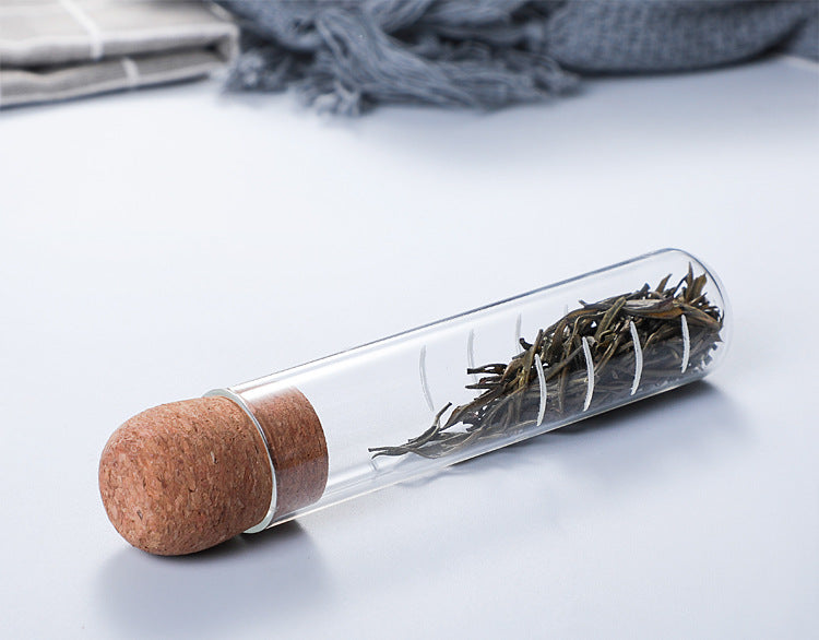 Glas Tube Lose Blatt Tee & Kräuter-Infuser mit Stopper