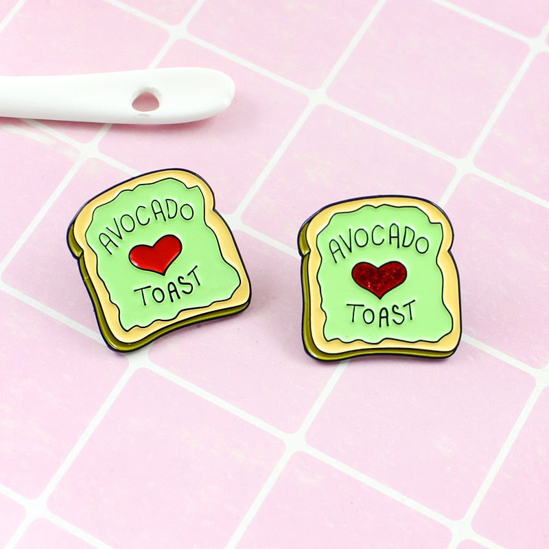 Avocado Toast Bunte Lapel Pin