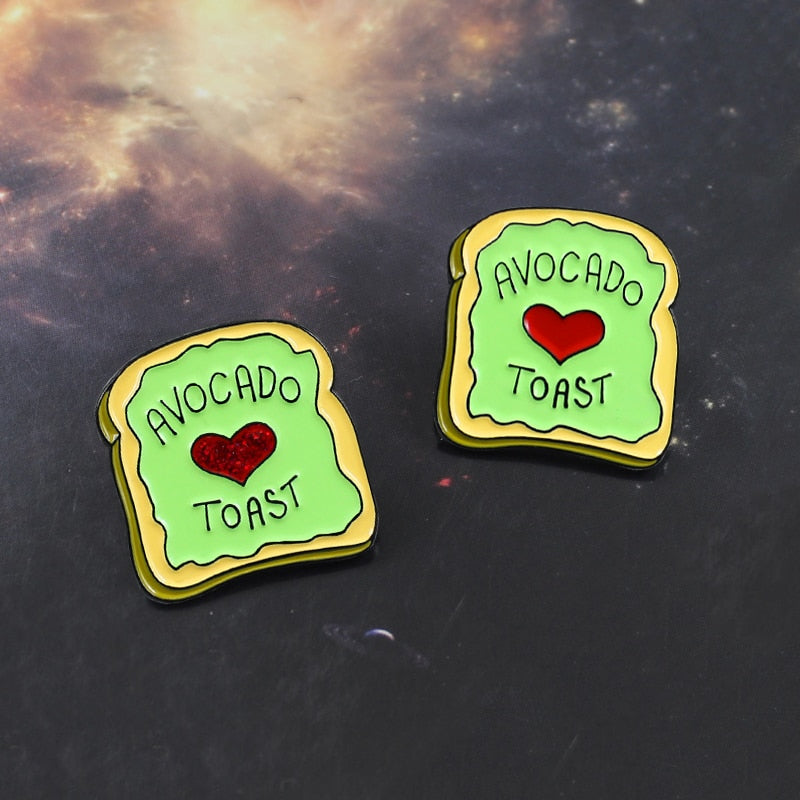 Avocado Toast Bunte Lapel Pin