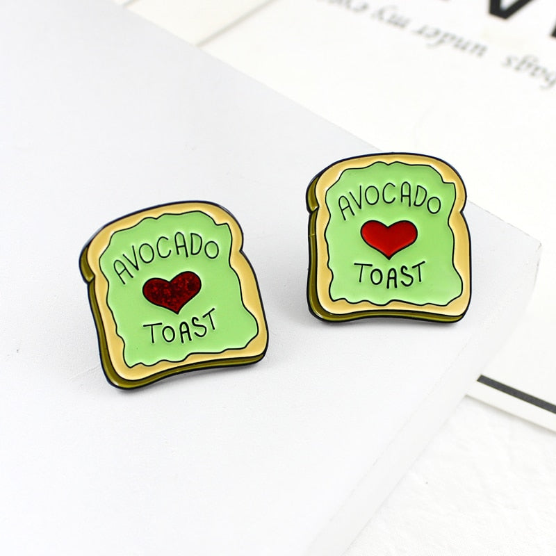 Avocado Toast Bunte Lapel Pin