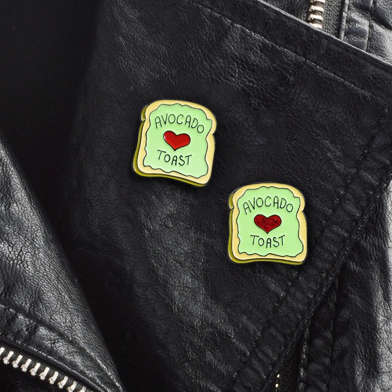 Avocado Toast Bunte Lapel Pin