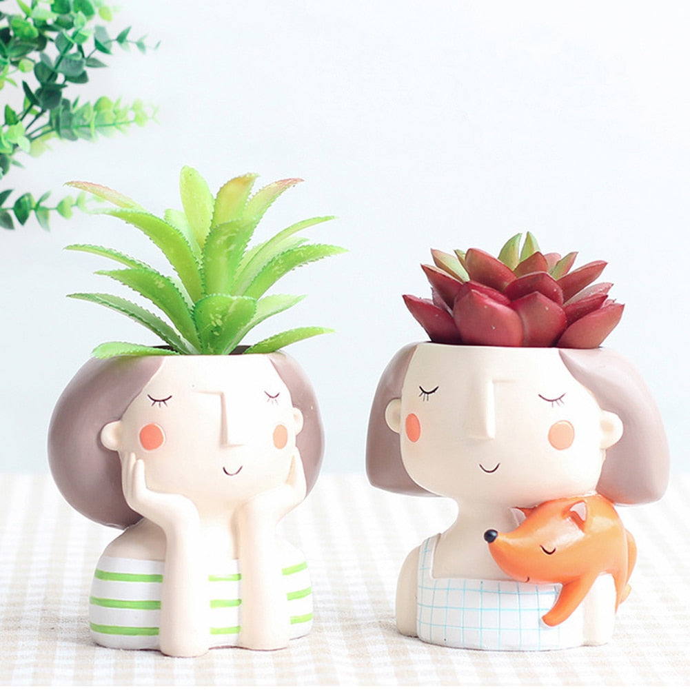 Pflanze Lady Mini Succulent Bonsai Cactus Planter Töpfe
