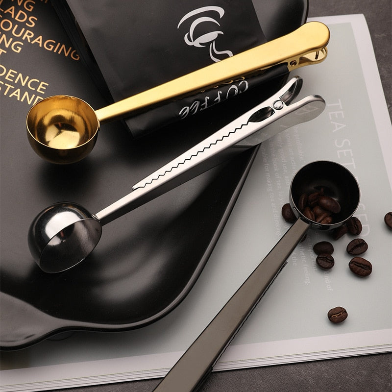Edelstahl Kaffee Schaufel Gator Clip