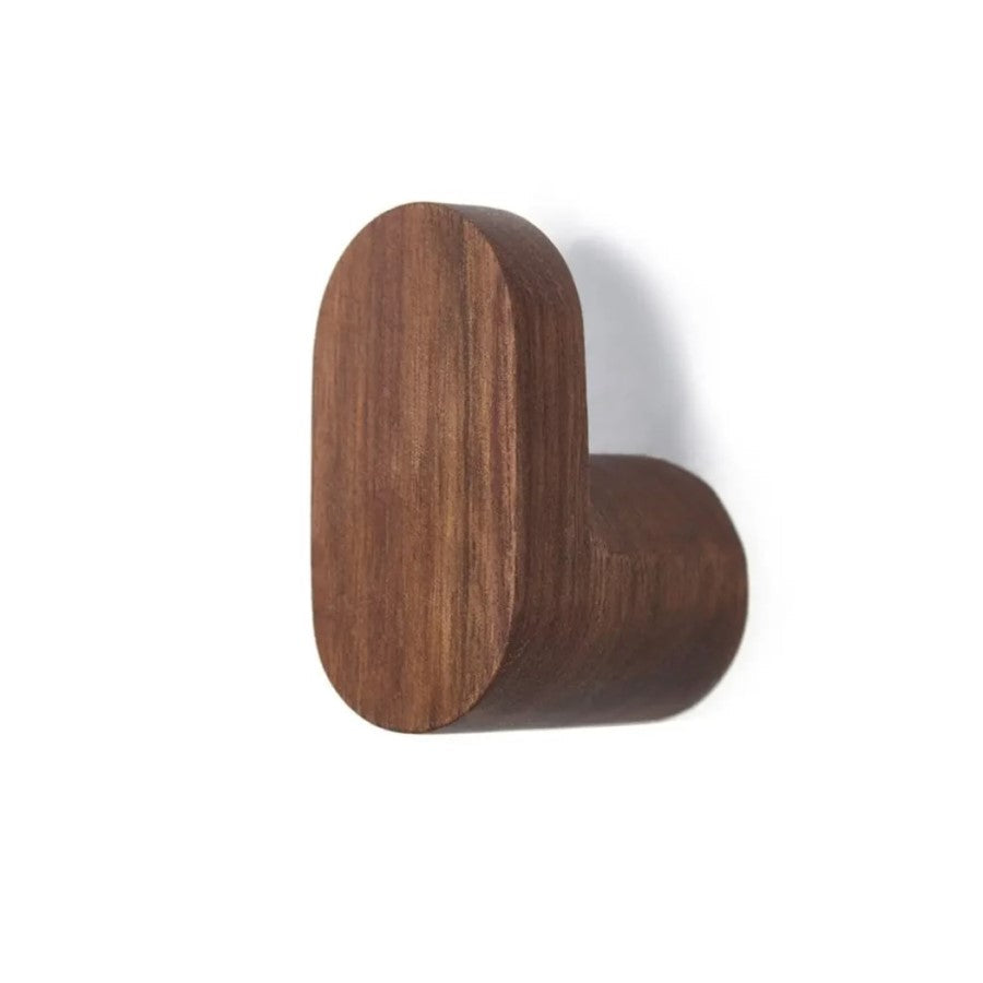 Moderne Naturforscher Oval Wood Wall Mounted Hook