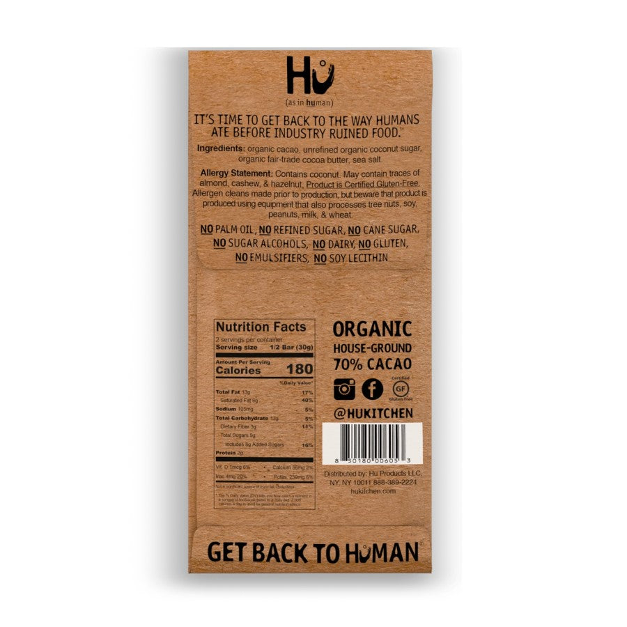 Hu Salty Dark Chocolate Organisch 70% Kakaobar 6 g