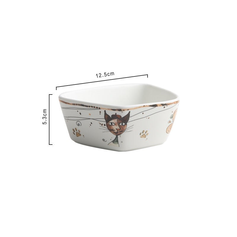Classy Katzen unregelmäßig geformtes Keramikgeschirr