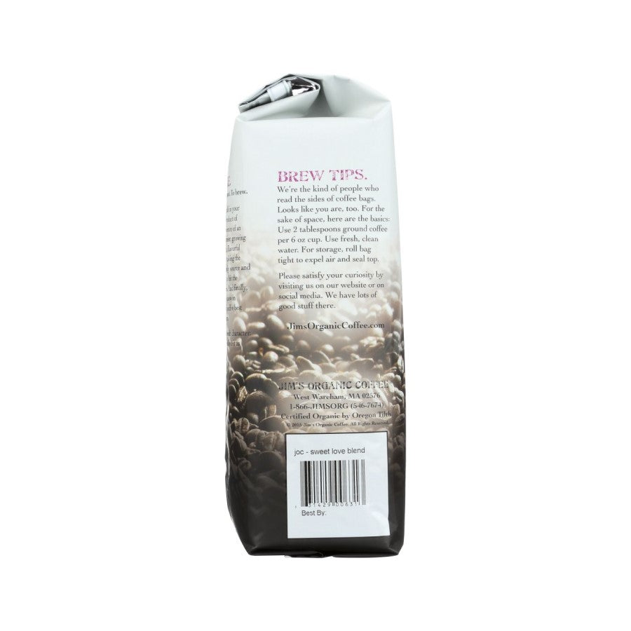 Jim's Organic Coffee Sweet Love Blend Whole Bean 312 g