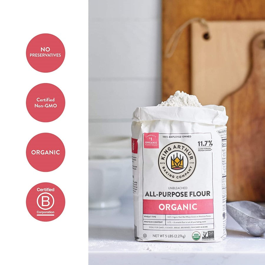 König Arthur Organic entbleichte Allzweck-Mehl