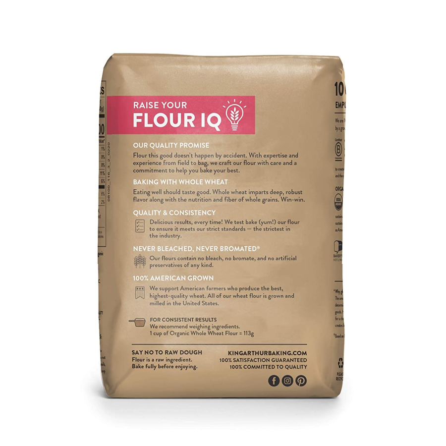 King Arthur Organic Whole Grain Whole Weizen Mehl 2,27 kg