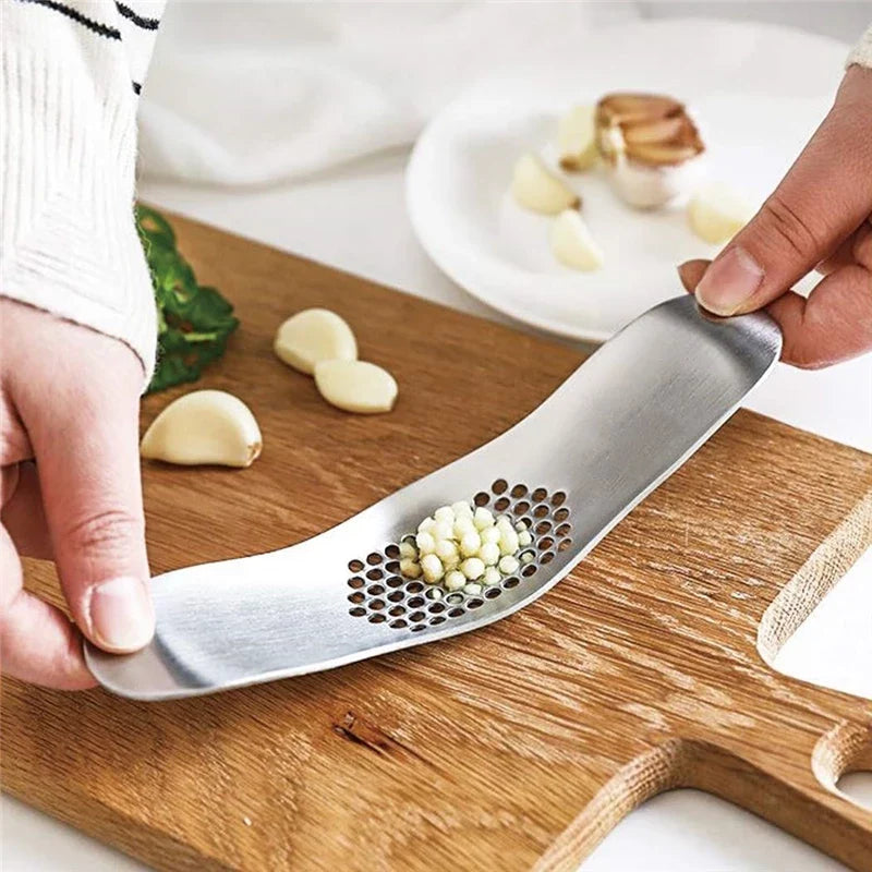 Edelstahl-Knoblauch Rocker Press