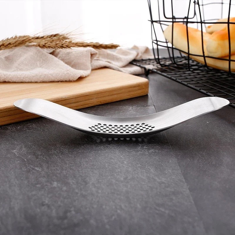 Edelstahl-Knoblauch Rocker Press
