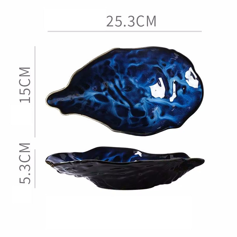 Seashore Oyster Formte Keramik Dekorative Serveware
