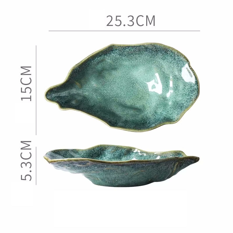 Seashore Oyster Formte Keramik Dekorative Serveware