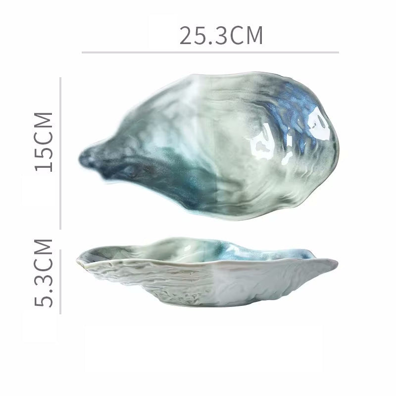 Seashore Oyster Formte Keramik Dekorative Serveware