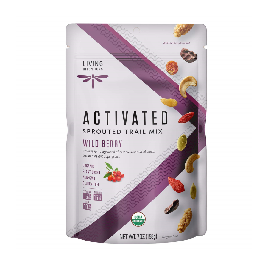 Lebende Absichten aktiviert Sprouted Trail Mix Wild Berry 198 g