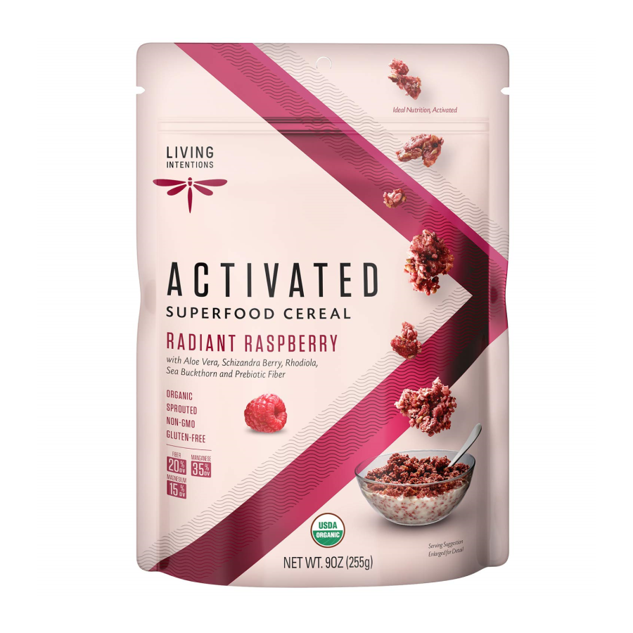 Lebende Absichten Aktiviert Superfood Getreide Radiant Raspberry 255 g