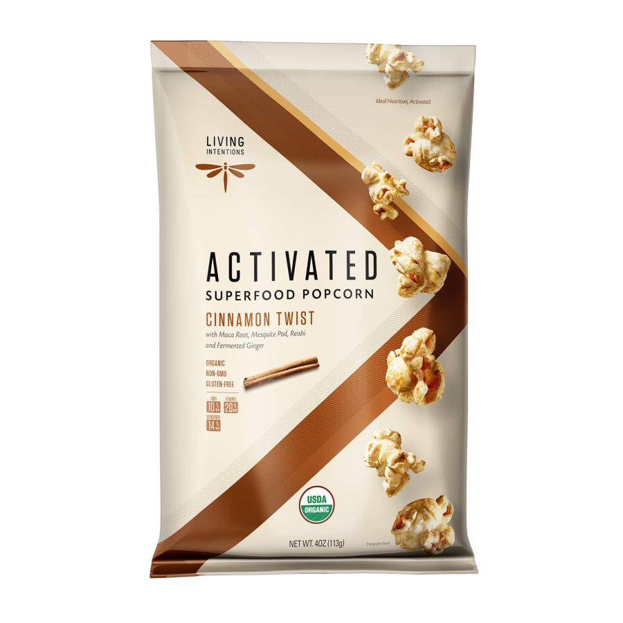 Lebende Absichten aktiviert Superfood Popcorn Zimt Twist 113 g