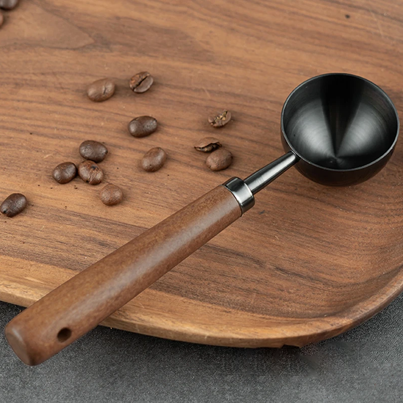 Luxus Barista Holz & Edelstahl Kaffee Scoops