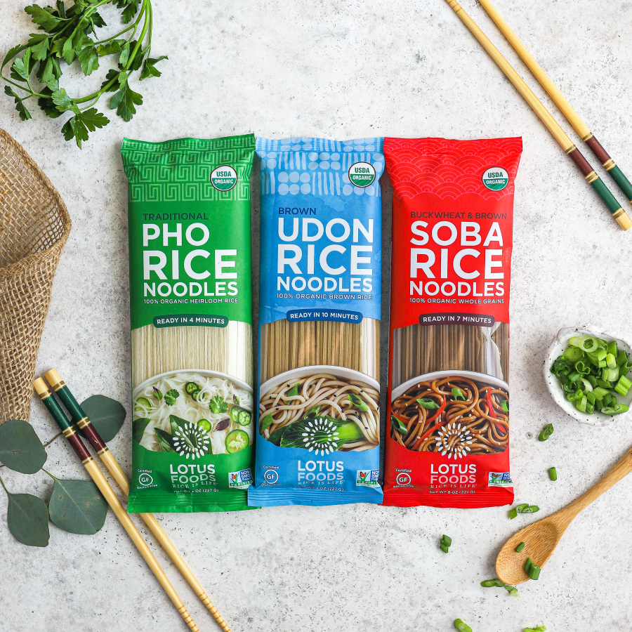 Lotus Foods Organic Braun Udon Reisnudeln 227 g