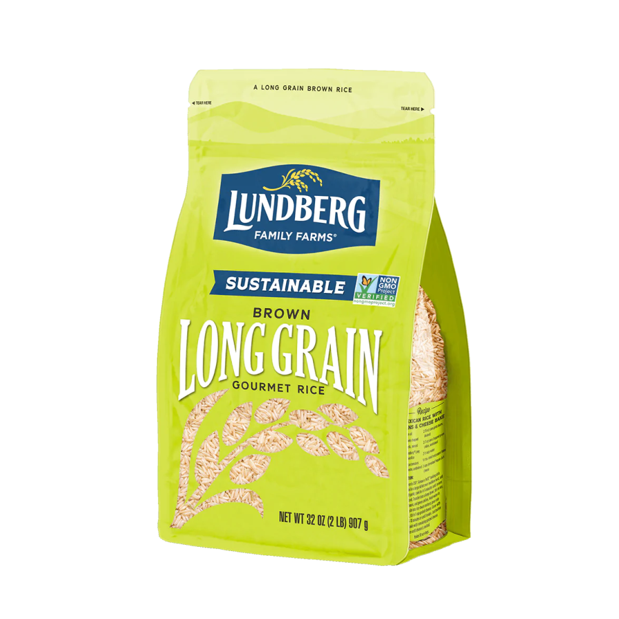 Lundberg Family Farms Nicht-GVO Langkorn brauner Reis 907 g