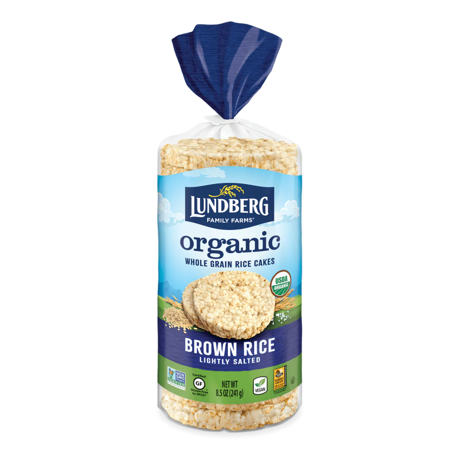 Lundberg Family Farms Organic Braun Rice Cakes Leicht gesalzen 241 g