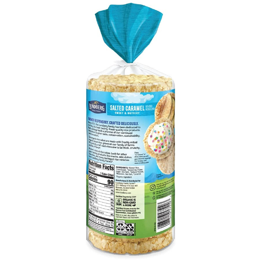 Lundberg Family Farms Organic Braun Rice Cakes gesalzenen Karamell 312 g