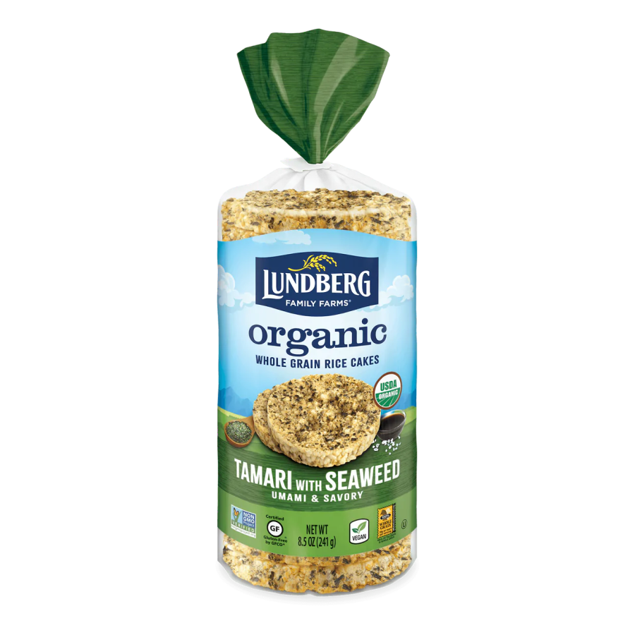 Lundberg Family Farms Organic Braun Rice Kuchen Tamari mit Seetang 241 g