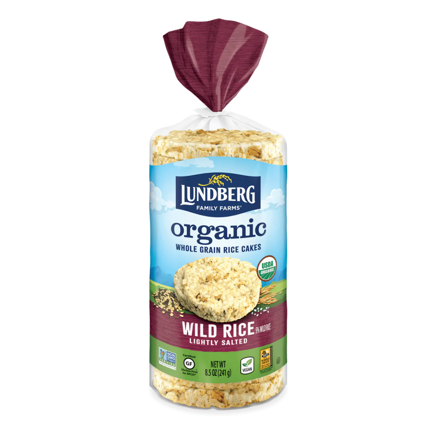 Lundberg Family Farms Organic Braun Rice Kuchen mit Wildreis 241 g