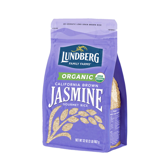 Lundberg Family Farms Organic California Braun Jasmine Reis 907 g