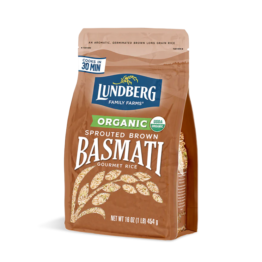 Lundberg Family Farms Organic Sprouted Braun Basmati Reis 454 g
