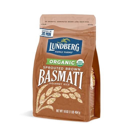 Lundberg Family Farms Organic Sprouted Braun Basmati Reis 454 g