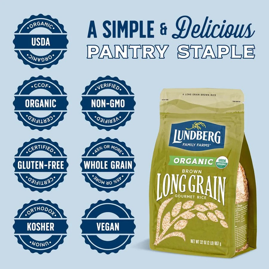 Lundberg Family Farms Organic Long Grain Braun Rice 907 g