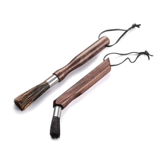 Luxus Barista Holz & Natural Bristle Kaffeereinigung Bürsten