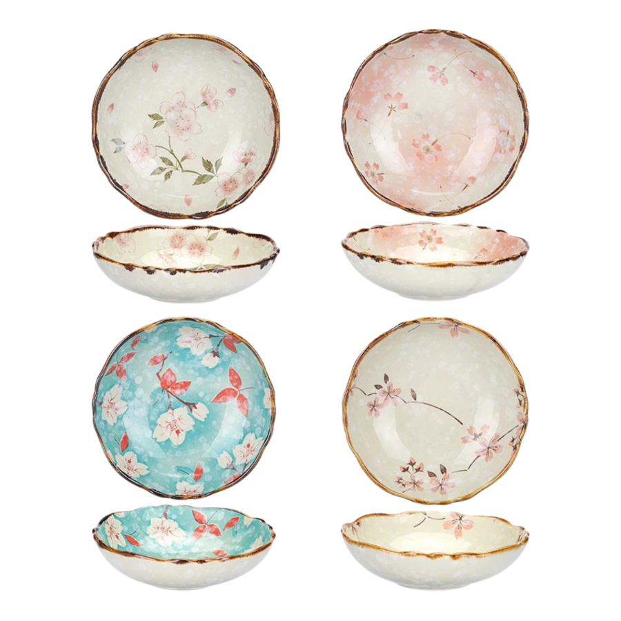 Farmhouse Stil Blumen Ceramic Bowls