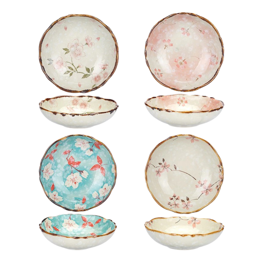 Farmhouse Stil Blumen Ceramic Bowls
