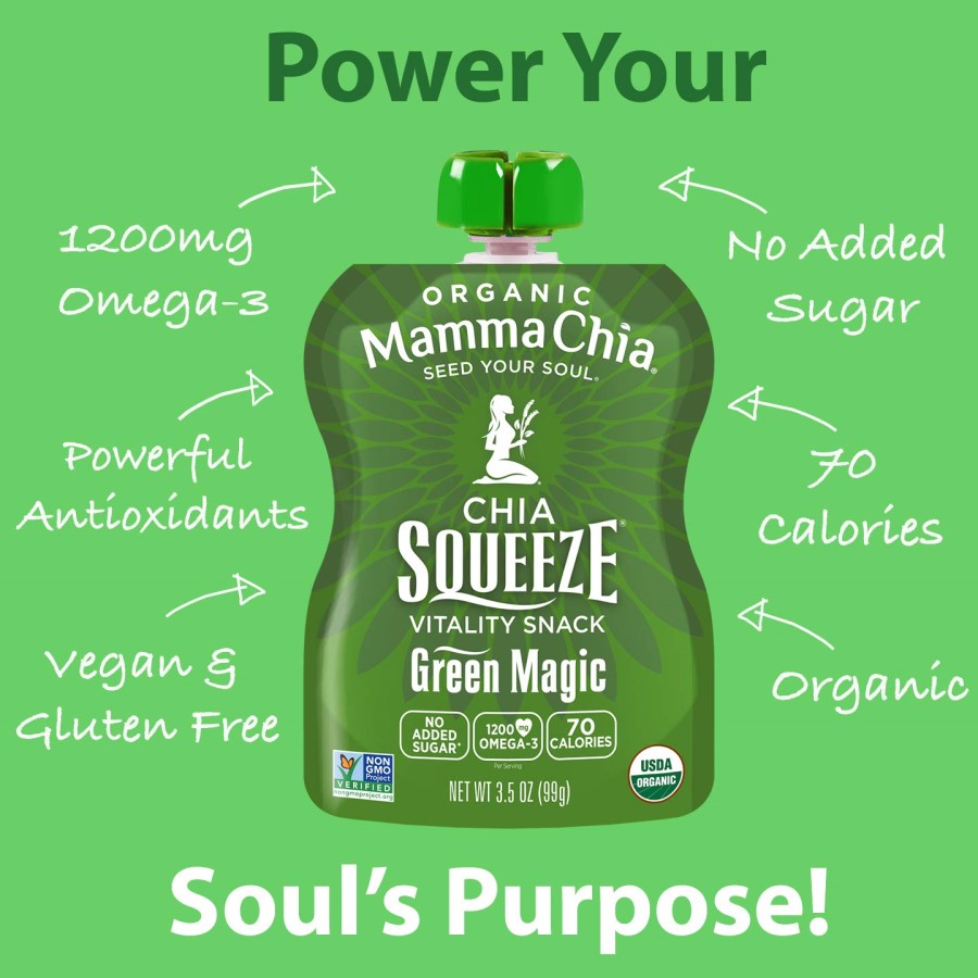 Mamma Chia Organic Chia Squeeze Grün Magic 99 g