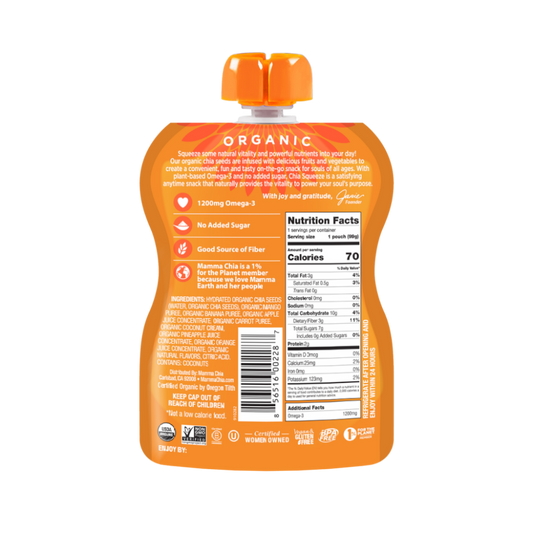 Mamma Chia Organic Chia Squeeze Mango Coconut 99 g