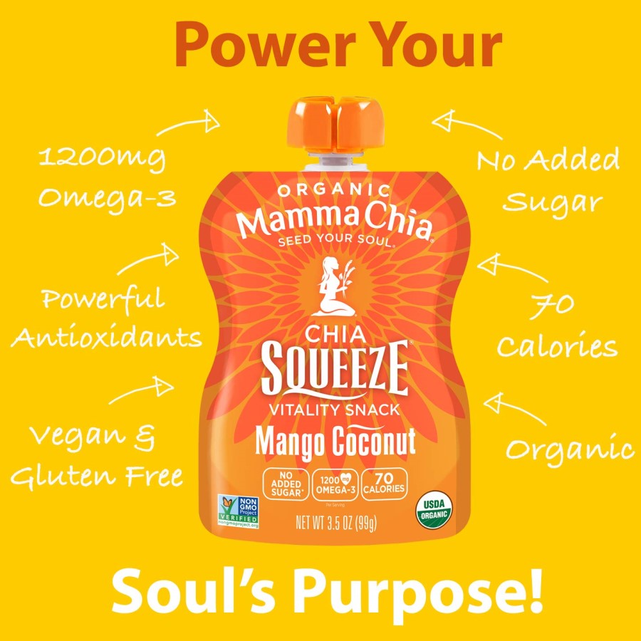 Mamma Chia Organic Chia Squeeze Mango Coconut 99 g