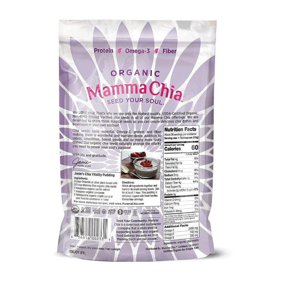 Mamma Chia Organic Schwarz Chia Seeds 34 g