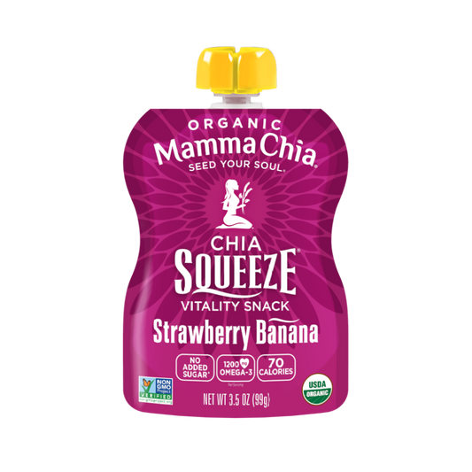 Mamma Chia Organic Chia Squeeze Erdbeerbanane 99 g