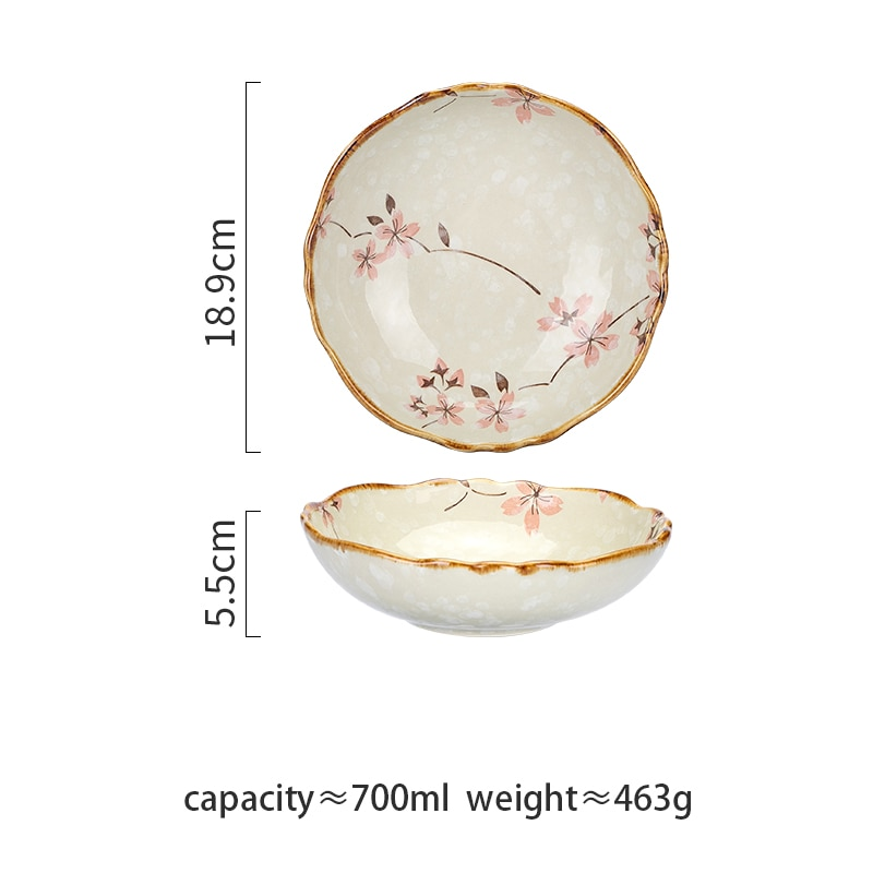 Farmhouse Stil Blumen Ceramic Bowls