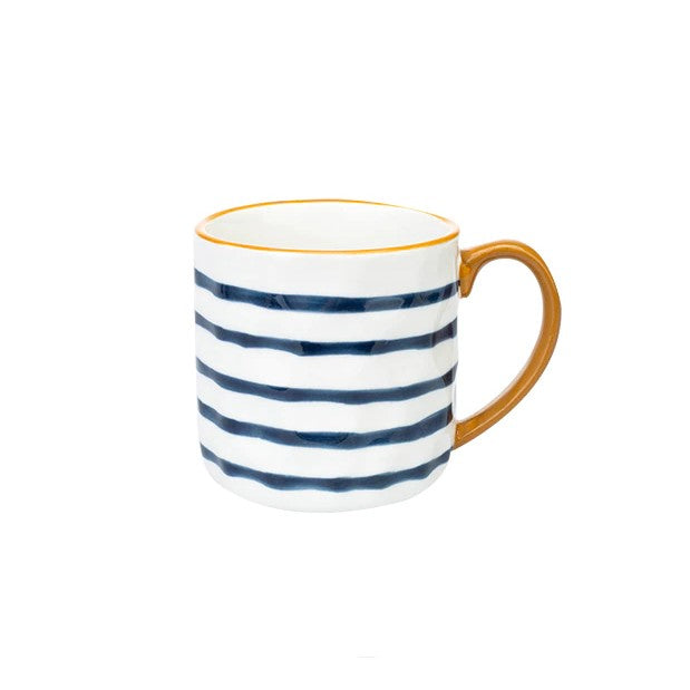 Nautical Style Keramikbecher mit glätten Glättglas Finish
