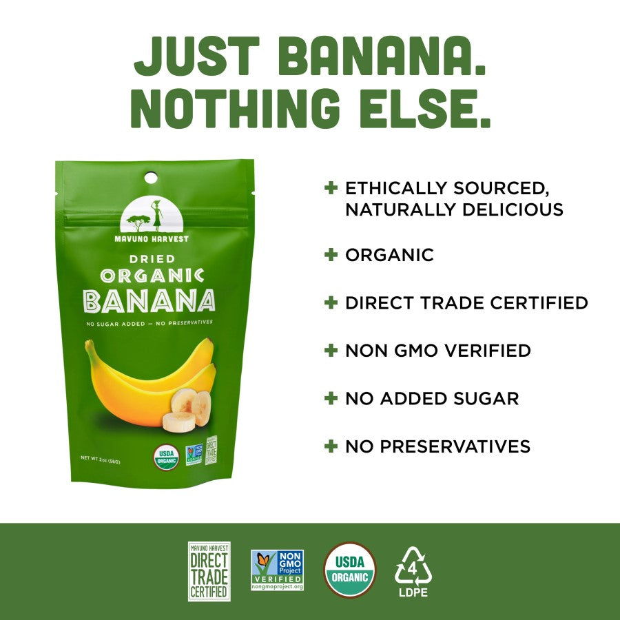 Mavuno Ernte Bio-getrocknete Banane 57 g