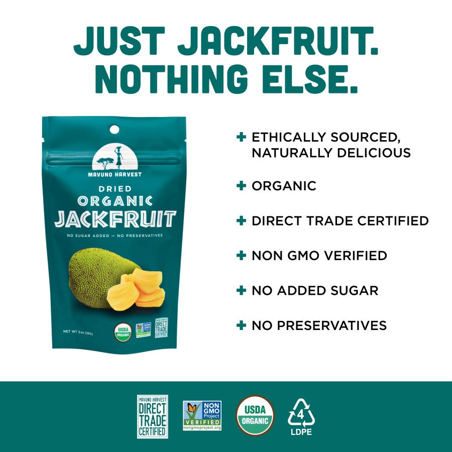 Mavuno Ernte Organisch Getrocknete Jackenfrucht 57 g