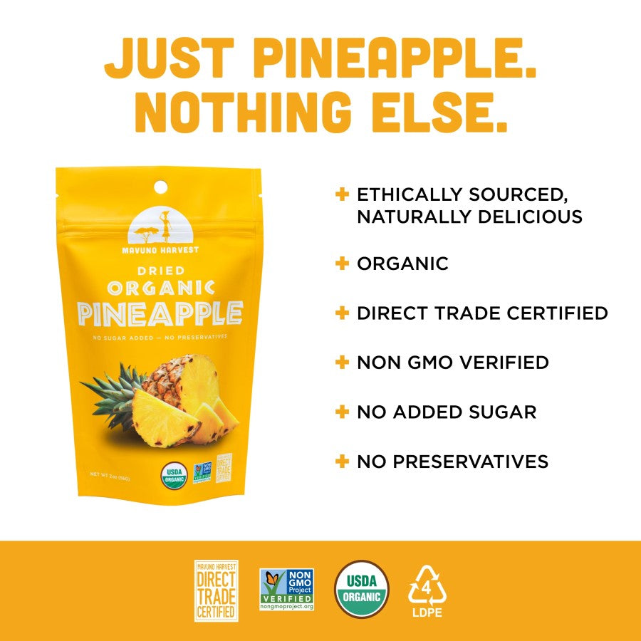 Mavuno Ernte Organisch Getrocknete Ananas 57 g