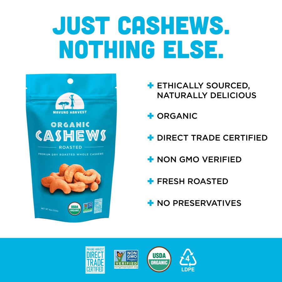 Mavuno Ernte Organic Cashews geröstet 113 g