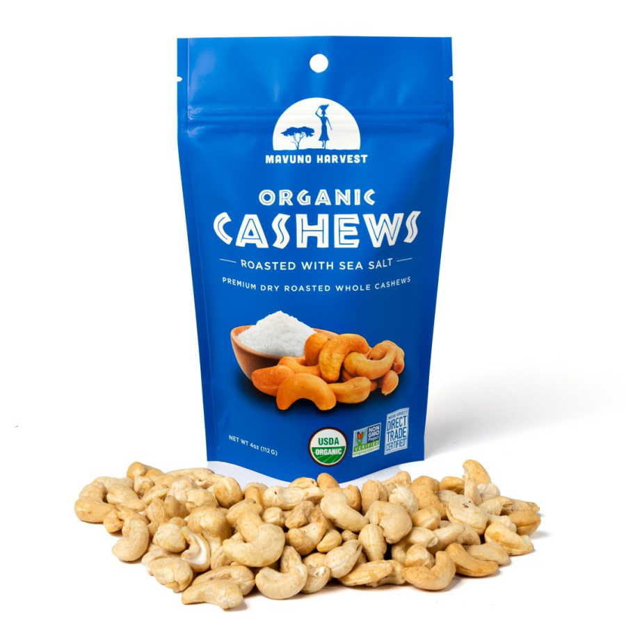 Mavuno Ernte Bio-Cashews mit Meersalz 113 g geröstet