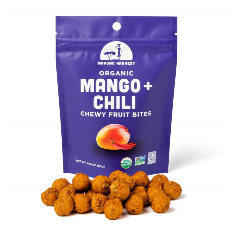 Mavuno Ernte Bio Mango Chili Chewy Fruit Bites 55 g