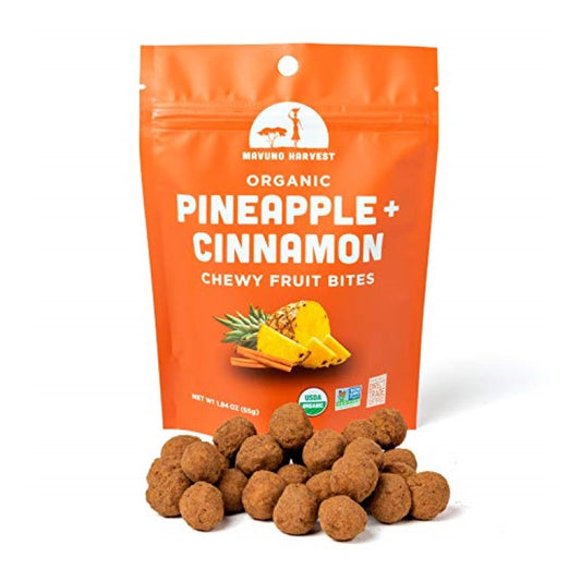 Mavuno Ernte Organische Ananas-Zimt Chewy Fruit Bites 55 g